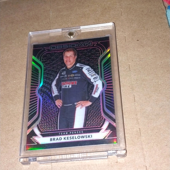 2021 Obsidian Brad Keselowski SSP NASCAR Refractor Prizm Only 25 Made - Picture 2 of 4